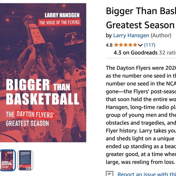 NWT bigger than basketball - the Dayton flyers greatest season book - Picture 1 of 3